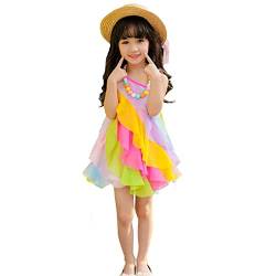 Avrilight Mädchen Prinzessin Kleider Freizeit Mädchen Kleid Prinzessin Festliches Mädchen Kleid Sommer Kleid Streifen Kleidung Kostüme für Kinder Mädchen Kleider Mädchen Festlich von Avrilight