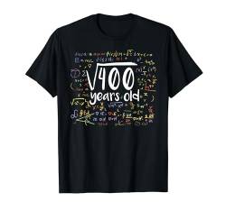 20th Birthday Square Root of 400: 20 Years Old Gift Math T-Shirt von Awesome Bday Apparel w/ Square Root for Math Lover