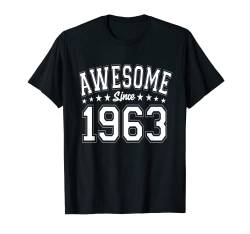 Awesome Since 1963 Geburtstag Awesome Jahrgang 1963 T-Shirt von Awesome Geburtstag