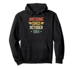 Awesome Since October 1984 Pullover Hoodie von Awesome Since Birthday Shirts