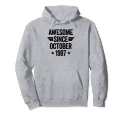 Awesome Since October 1987 Pullover Hoodie von Awesome Since Birthday Shirts
