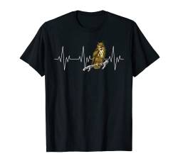 Coole Scheuneneule, Herzschlag EKG Greifvogel, Zookeeper T-Shirt von Awesome gift idea For Family Gift