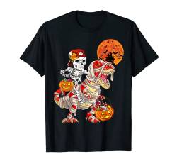 Coole Skelettmütze Dino Mama Kleinkind Junge Halloween Jungen Kinder T-Shirt von Awkward Halloween Co