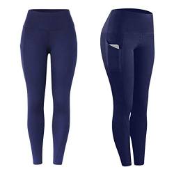 Awrvia Angebote des Tages Heute Sport Leggings Damen Lange Sporthose mit Taschen Yogahose Blickdicht High Waist Trekkinghose Atmungsaktive Jogginghose Elegant Wanderhose Leichter Kompressionshose von Awrvia