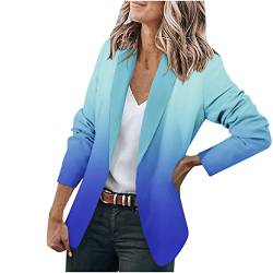 Awrvia Blazer Damen Sportlich Übergang Sakko Jacke Business Slim Fit Longblazer Revers Geschäft Bürojacke Elegant Lässig Mantel Temperament Anzugjacke Party Outwear Modische Freizeitmantel von Awrvia