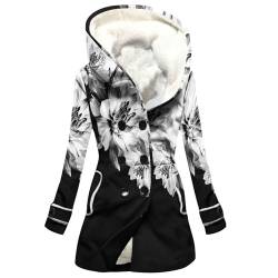 Awrvia Damen Winterjacke Warm Lang Wintermantel Parka Fleecejacke Flauschig Fleece Mantel Mode Elegant Steppjacke Baumwolle Slim Outdoorjacke Winterblitzangebote von Awrvia