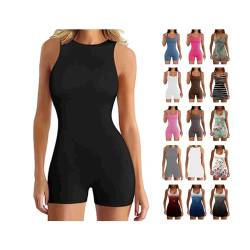 Awrvia Sport Jumpsuit Damen Yoga Overall Stretch Trainingsanzüge Shorts Elegant Sportkleidung Set Fitness Outfit Workout Einteiler Leichter Einfarbiges Mode Bodycon blitzangebote des tages heute von Awrvia