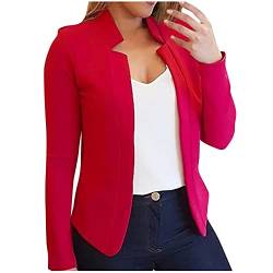 Sweatblazer Damen Elegant Solid Winterjacke Arbeit Büro Übergangsjacke Bequeme Anzugjacke Hochzeit Große Größen Festliche Jacke Retro Baumwolle Winterjacke Temperament Rave Mantel von Awrvia