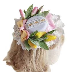 Hübsche Zylinder-Haarspange für Mädchen, Frühlings-Haarspangen für Jugendliche und Erwachsene, bunte Pferdeschwanz-Haarnadel, Blumen-Haarnadel, Blumen-Haarnadel für Damen, Blumen-Haarnadeln für von Awydky