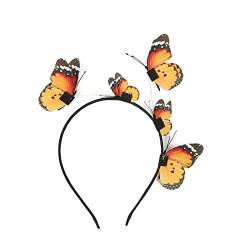 Schmetterlings-Fascinator, Hut, 3D-Schmetterlings-Stirnband, Schmetterlings-Kopfschmuck, Teeparty-Hut, Schmetterlings-Haarband, Schmetterlings-Haarreif, Schmetterlings-Fascinator von Awydky