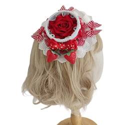 Schöne Erdbeer-Haarspange für Mädchen, Frühlings-Haarspangen für Teenager, Erwachsene, bunte Pferdeschwanz-Haarnadel, Blumen-Haarnadel, Blumen-Haarnadel für Frauen, Blumen-Haarnadeln für Frauen, von Awydky