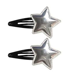 Sparkle-Star Haarnadel, niedlich, süß, fünfzackiger Stern, Seitenclip, Haarnadel, niedlich, schöne Metall-Haarspangen, Haar-Accessoire, Haarspange für Damen von Awydky