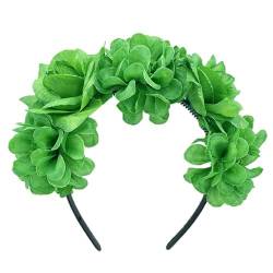 StPatricks Day Grüne Blume Haarreifen Karneval Party Stirnband Irischer Nationalfeiertag Feier Party Haarkamm Zubehör Festliches Stirnband von Awydky