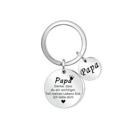 Awyuan Männer Schlüsselanhänger Vater Schlüsselanhänger Das beste Geschenk für Papa für Weihnachten Vatertag und Geburtstag Geschenk für männliche Für den besten Vater der Welt von Awyuan