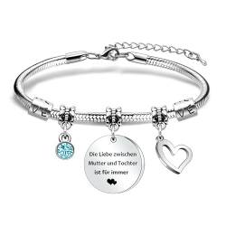 Bestes Geschenk für Mutter und Tochter Armband Geschenk für Mutter und Tochter für Weihnachten Geburtstag und Muttertag Ich liebe dich immer und ewig von Awyuan