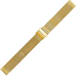 AxBALL 16mm 18mm 20mm 22mm Uhrenarmband Edelstahl gewebte Uhrenarmband Quick Release Universal Armband (Color : Gold, Size : 20mm) von AxBALL