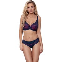 Axami charmanter Push Up BH mit pinker Schale und blauer Spitze von Axami