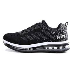 Axcone Damen Herren Sneaker Laufschuhe Air Sportschuhe Kletterschuhe Turnschuhe Running Fitness Sneaker Outdoors Straßenlaufschuhe Sports 833 BK 39EU von Axcone