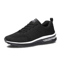 Axcone Herren Damen Sneaker Laufschuhe Sportschuhe Air Turnschuhe Running Fitness Sneaker Outdoors Straßenlaufschuhe Sports- 5066 BK 43 von Axcone