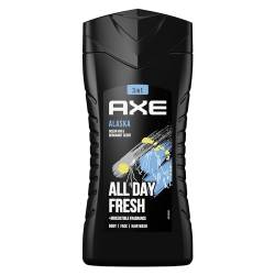 Axe 3-in-1 Duschgel & Shampoo Alaska für langanhaltende Frische und Duft dermatologisch getestet 250 ml 1 Stück, Minze,Frisch von Axe