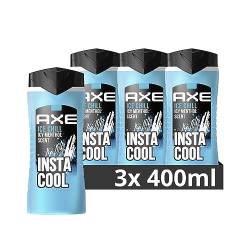 Axe 3-in-1 Duschgel & Shampoo Ice Chill XL für Körper, Gesicht und Haar verleiht einen spektakulären Duft unter der Dusche 3x 400 ml von Axe