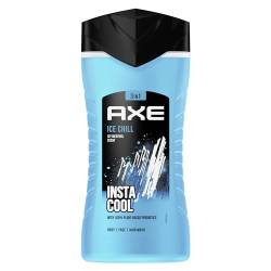 Axe 3-in-1 Duschgel & Shampoo Ice Chill für langanhaltende Frische und Duft nach der Dusche dermatologisch getestet 250 ml von Axe