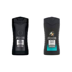 Axe Duschgel für eine aromatische Dusche Collision, 6er Pack (6 x 250 ml) + Axe Duschgel für eine intensive Erfrischung Black, 6er Pack (6 x 250 ml) von Axe