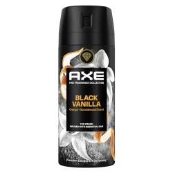 Axe Fine Fragrance Collection Premium Bodyspray Black Vanilla Deo ohne Aluminium für 72 Stunden Frische 150 ml von Axe