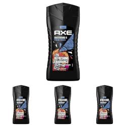 Axe Skateboard & Fresh Roses 3in1 Duschgel Herren Body Hair Face 12h frischen Duft auf Pflanzenbasis (1 x 250 ml) (Packung mit 4) von Axe