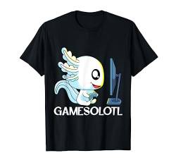 Gamesolotl Gaming Axolotl Playsalotl Gamer T-Shirt von Axolotl Shirts