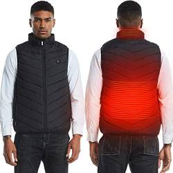 Ayhuang Electric Heated Vest 2 Heating Zones Heating Jacket for Men Women USB Rechargeable Down Heated Vest Quilted Winter Warm Vest Camping Outdoor Hiking Warm Jacket von Ayhuang