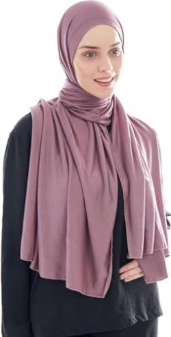 Ayisah Hijab Kopftuch Damen Muslimisch - Jersey Hijab 180x70cm - Moderne islamische Jersey Kopftücher für Damen - Türkische Premium Qualität - Soft Pink von Ayisah