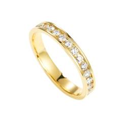Ayoiow 18K Gold Ring Damen Strasssteine Verlobungsringe Damen von Ayoiow