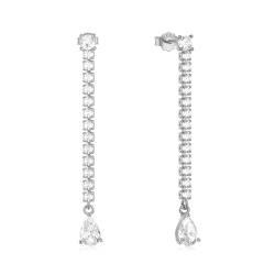 Ayoiow 925 Silber Ohrringe Damen Diamantbarren Silber Ohrstecker Damen Hypoallergen von Ayoiow