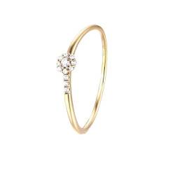 Ayoiow Ring 9K Gold Stapelbarer Dünner Ring Verlobungsringe für Damen von Ayoiow