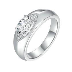 Ayoiow Ring Silber 925 Damen Klassisch Verlobungsringe für Damen von Ayoiow