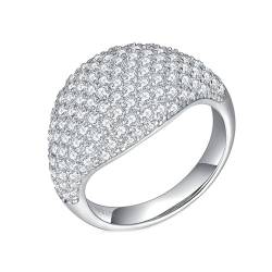 Ayoiow Ring Silber 925 Voller Weißer Moissanite 2.42Ct Verlobungsringe Damen von Ayoiow