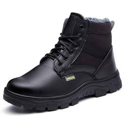 Ayqyc Arbeitsschuhe Herren Damen Sicherheitsschuhe S3 Winter Wasserdicht Sicherheitsstiefel mit Stahlkappe & Warm Gefütterte von Ayqyc