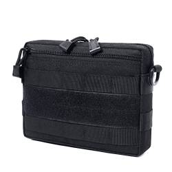 Azarxis Molle EDC Beutel Tasche, Multifunktional Hüfttaschen, Militär Gürteltasche Kompakt und Leicht (Schwarz) von Azarxis