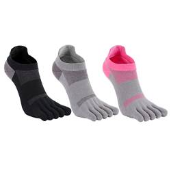 Azarxis Zehensocken Herren Damen, Fünf Finger Socken, Atmungsaktiv Sportsocken Laufsock für Laufen Running Fitness 2/3 Paar von Azarxis