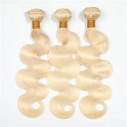 Blonde Haarverlängerungen Echthaar Körperwellen Bündel 100% Remy Haar 1/3/4 Bundles Körperwellen Haarbündel #613 30 30 30 von Azedssw