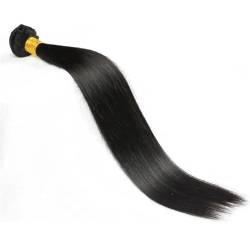 Brasilianische Haarwebart Bundles Gerade Menschliches Haar Bundles 1PC Natürliche Farbe Reine Haar Extensions Gerade Haar Bundles #1B 10 Inch von Azedssw