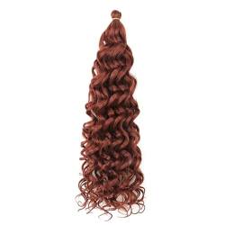 Damen Welle Flechten Haar Lockige Häkeln Haarverlängerung Synthetisches Haar 350 18Inch von Azedssw