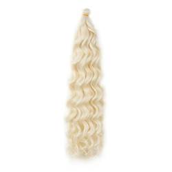 Damen Welle Flechten Haar Lockige Häkeln Haarverlängerung Synthetisches Haar 613 18Inch von Azedssw