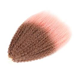 Kinky Curly Curly Crochet Hair Flechten Haarverlängerungen Synthetisches Geflochtenes Haar Für Zöpfe M 30 Pink 20Inch 50cm#5Pcs von Azedssw