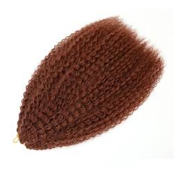 Kinky Curly Curly Crochet Hair Flechten Haarverlängerungen Synthetisches Geflochtenes Haar Für Zöpfe M 350 20Inch 50cm#4Pcs von Azedssw