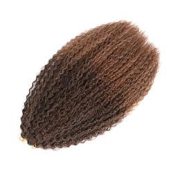 Kinky Curly Curly Crochet Hair Flechten Haarverlängerungen Synthetisches Geflochtenes Haar Für Zöpfe M1B 30 20Inch 50cm#5Pcs von Azedssw