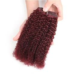 Kinky Weave Lockiges Haar 1 Stück Synthetische Haarwebart Bündel Haarverlängerung #99J 16Inch von Azedssw