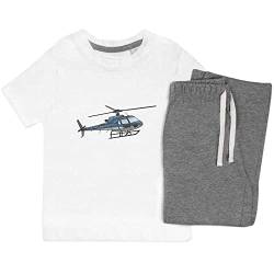 Azeeda 3-4 Jahre 'Blauer Hubschrauber' Kinder Nachtwäsche/Pyjama Set (KP00116224) von Azeeda