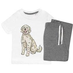 Azeeda 3-4 Jahre 'Labradoodle' Kinder Nachtwäsche/Pyjama Set (KP00071718) von Azeeda